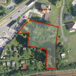 Kliknutím zvětšíte Komerční pozemek Boršov nad Vltavou